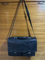 Serviette Oxford CityLine en 100% cuir noir