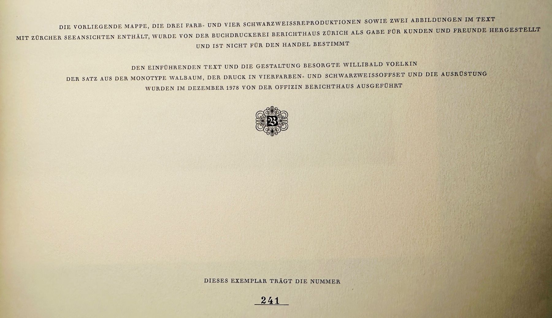 Libri: Willibald Voelkin: Zürcher Seeansichten. – Usato da Zürich venduto da allp 4