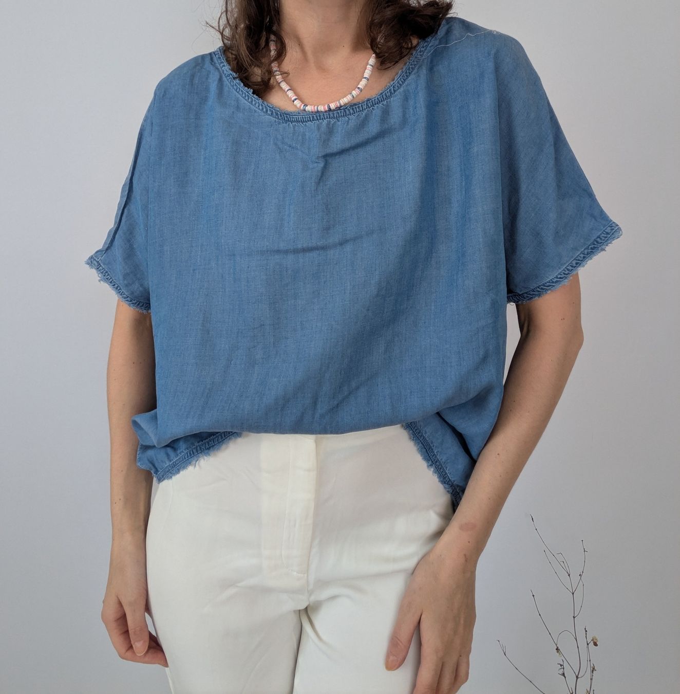 Camicette: lockere Lyocell-Bluse Gr. M/L – Usato da Rorschach venduto da olg_5qq2 1