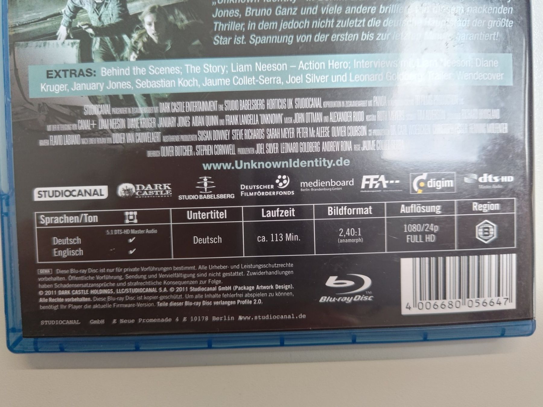 Alle DVDs: UNKNOWN IDENTITY – Gebraucht aus Liestal von Kratzilla 3
