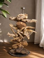 Dekoration Holz Treibholz Kerzenständer Unikat Handgemacht