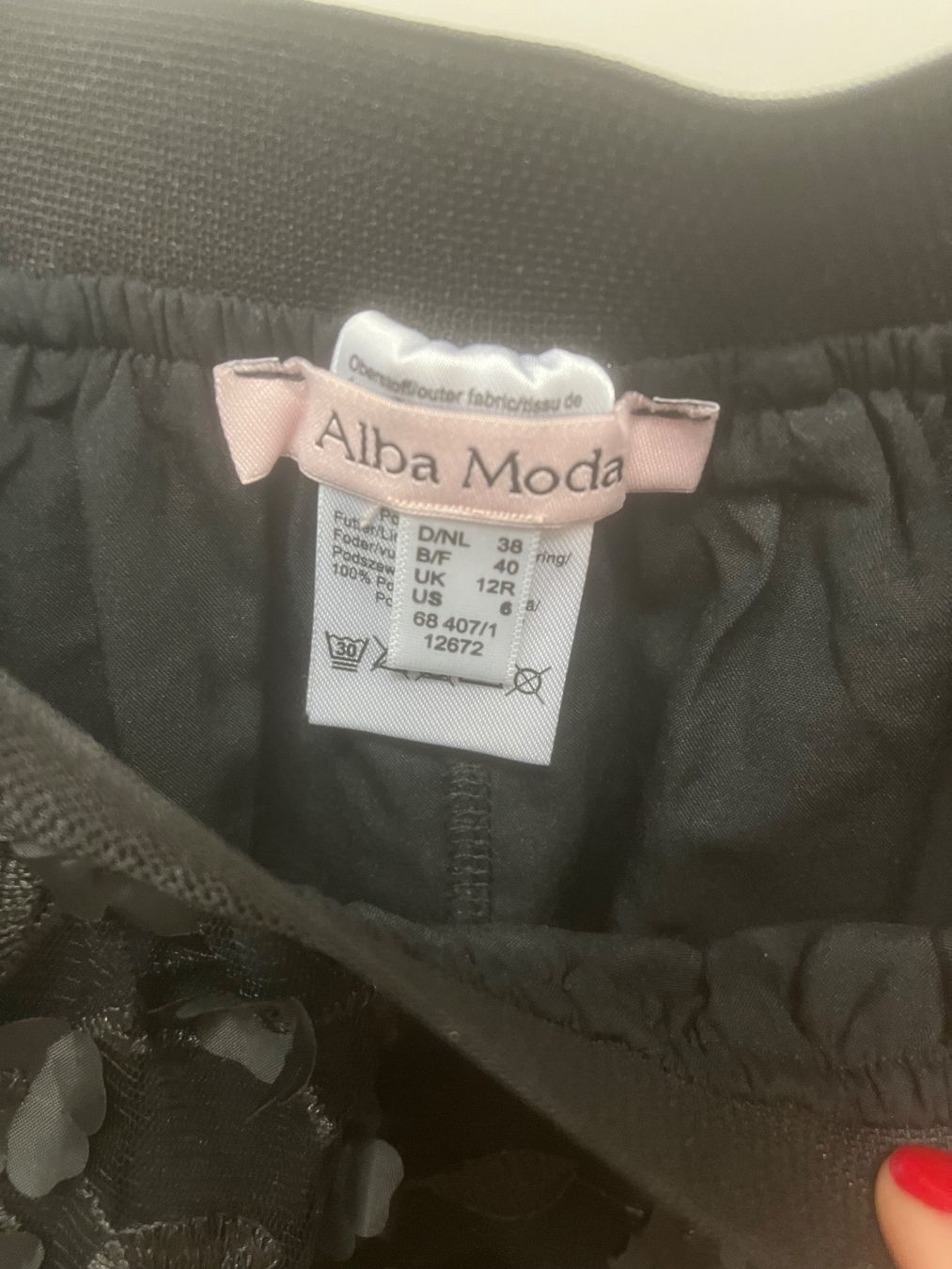 Röcke: Tüllrock mit 3D-Blüten von Alba Moda Gr. 38 – Gebraucht aus Egg b. Zürich von adimoxon 1