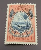 Liberia 1920 schiffe alte briefmarke