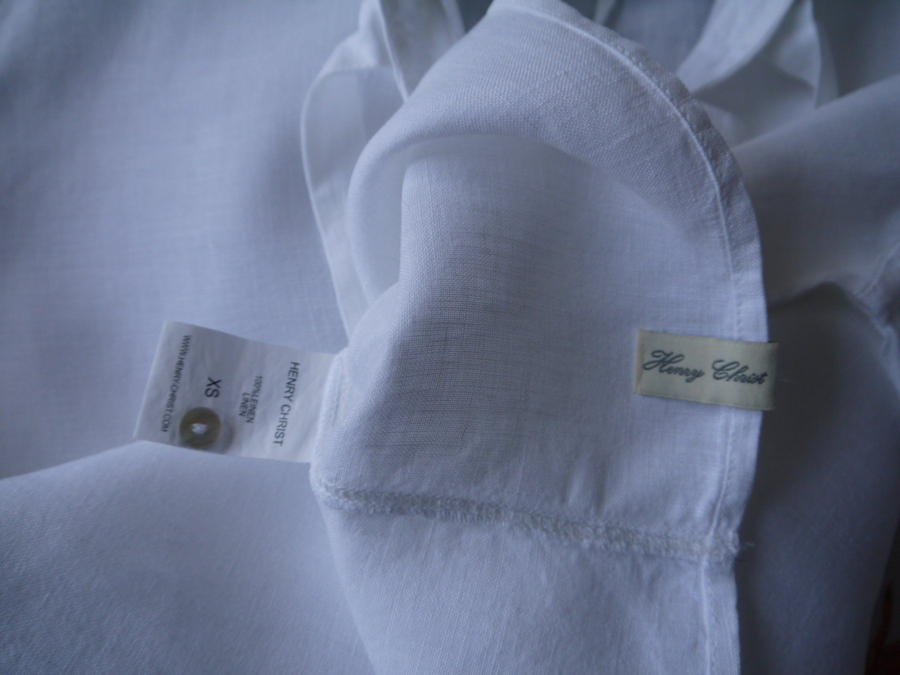 Christ Camicette: HENRY CHRIST Bluse aus 100% Leinen – Usato da Hagendorn venduto da Blaf 1