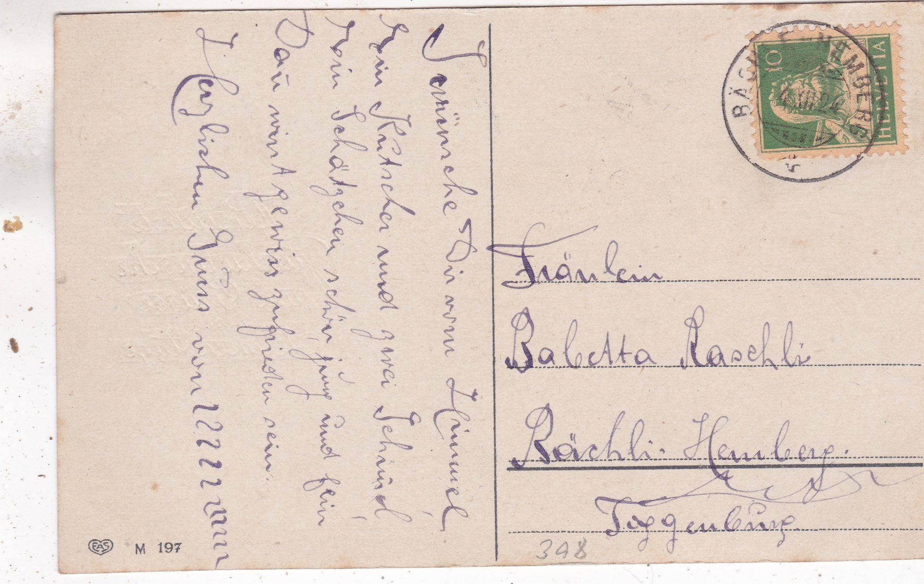 Cartes postales: Kitsch Blumen Geburtstag 1924 – D'occasion à Herisau par Lisegrat2008 1
