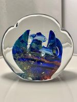 Murano Glas Aquarium Antik Italian Fische Paperweight