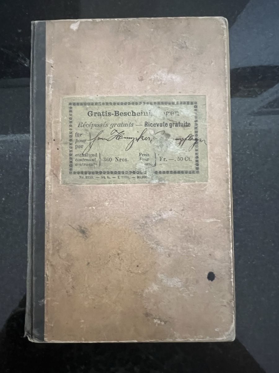 Documenti: Postquittungsbuch 1906 – Usato da Schöftland venduto da mamajasima5