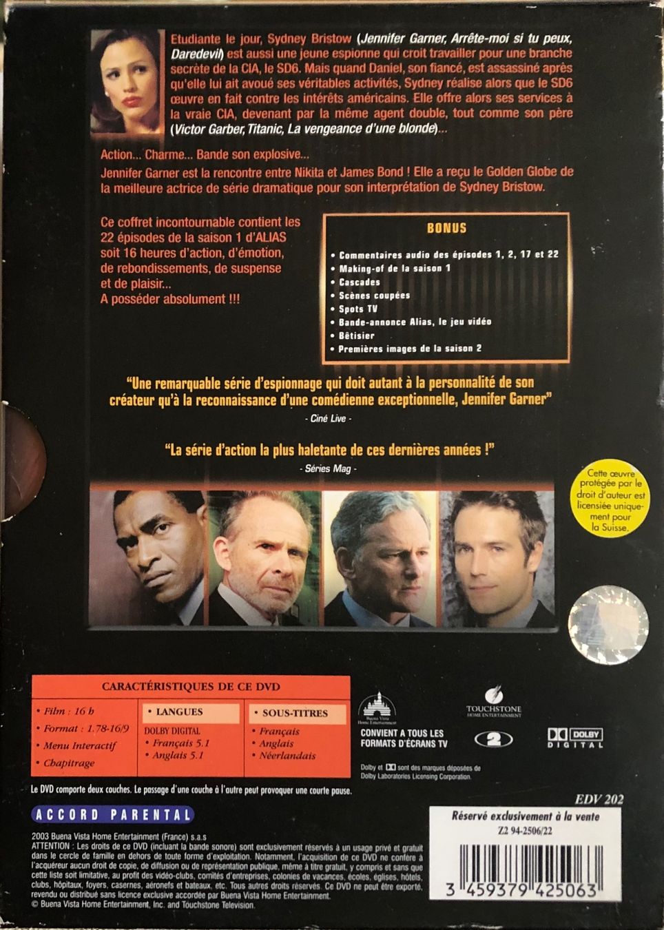 Alle DVDs: ALIAS (SAISON 1) – Gebraucht aus Poliez-Pittet von Newtown-Records 1