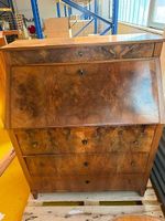 Antike Schreibkommode/Sekretär Biedermeier-Stil Nussbaum