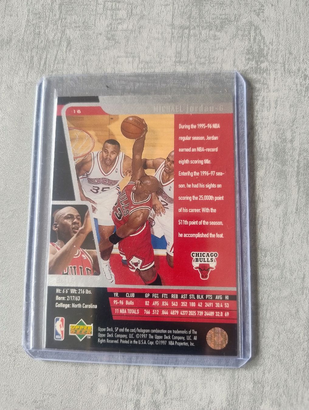Nba Sammelbilder & Trading cards: NBA Upper deck SP 1997 Michael Jordan  – Neu (gemäss Beschreibung) aus Martigny von jul_7s5x 2