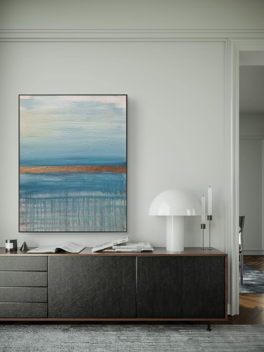 Gemälde: Originales abstraktes Gemälde 80x100cm – Neu (gemäss Beschreibung) aus Urdorf von Contra8 2