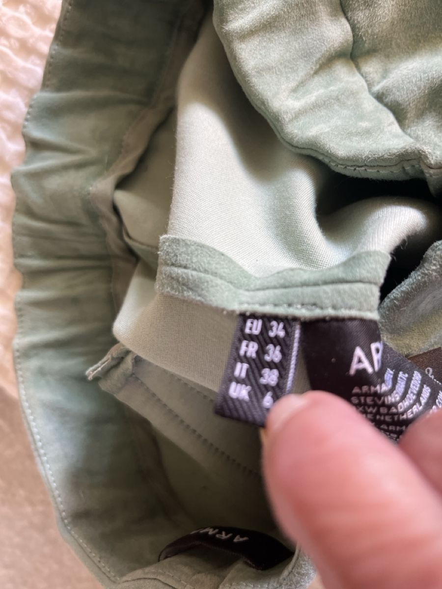 Pantaloni: Pantalon ARMA en daim vert pale, T 34  – Nuovo (secondo la descrizione) da Crans VS venduto da Vera3014 6