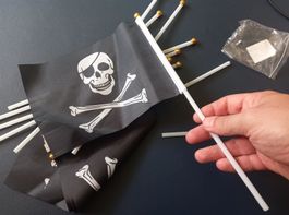 40x Piratenflagge / drapeau de pirate