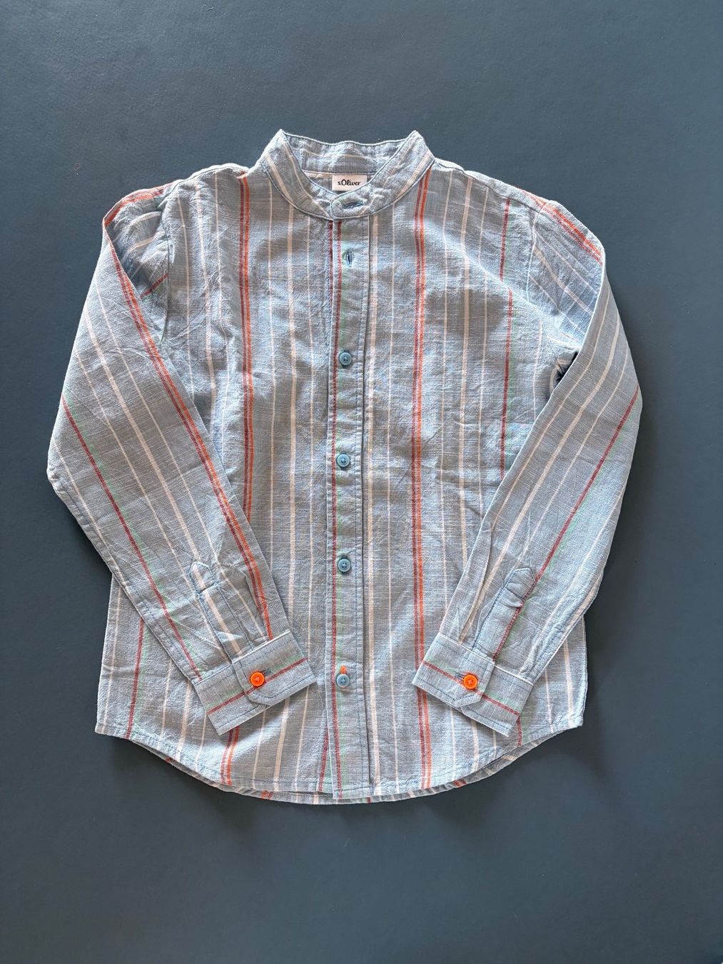 S.Oliver Camicie, T-shirt & Polo: Kinderhemd, S.Oliver, Gr. 128/134, neu 100% Baumwolle – Nuovo (secondo la descrizione) da Zürich venduto da fra_t8bq