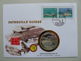 2024 Patrouille Suisse Numisbrief Landesausstellung EXPO 64
