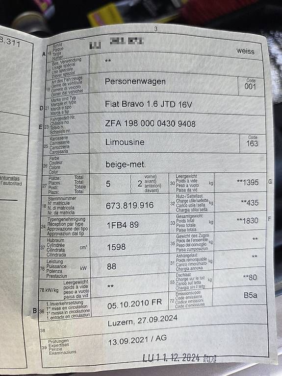 Automobili: Fiat Bravo 1.6 JTD 16V – Usato da Reiden venduto da dam_sr68