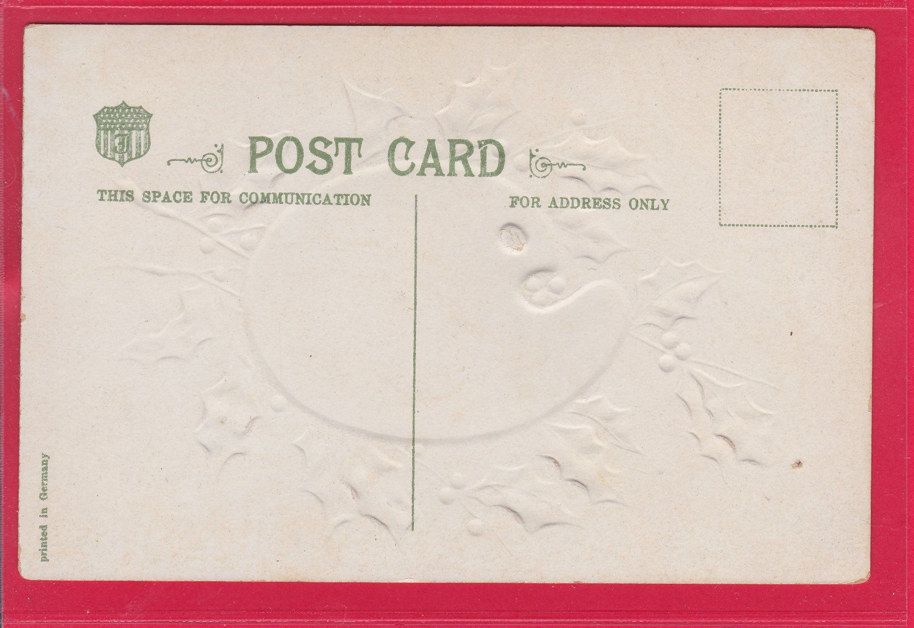 Cartoline postali: PRÄGEKARTE, A MERRY CHRISTMAS – Usato da Oberrieden venduto da Gebirgsstelze 1