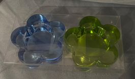 2 Teelichthalter Blumen