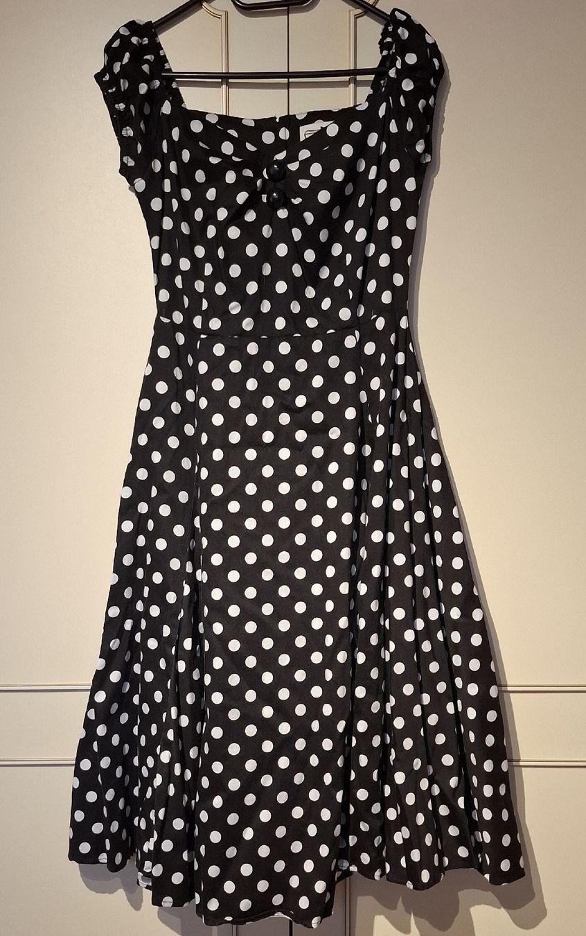 Vestiti: Schwarzes Pünktchen Kleid, Grösse S – Usato da Bolken venduto da nova88
