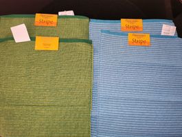 4 Tischsets 2xgrün 2xblau 32x48 cm neu
