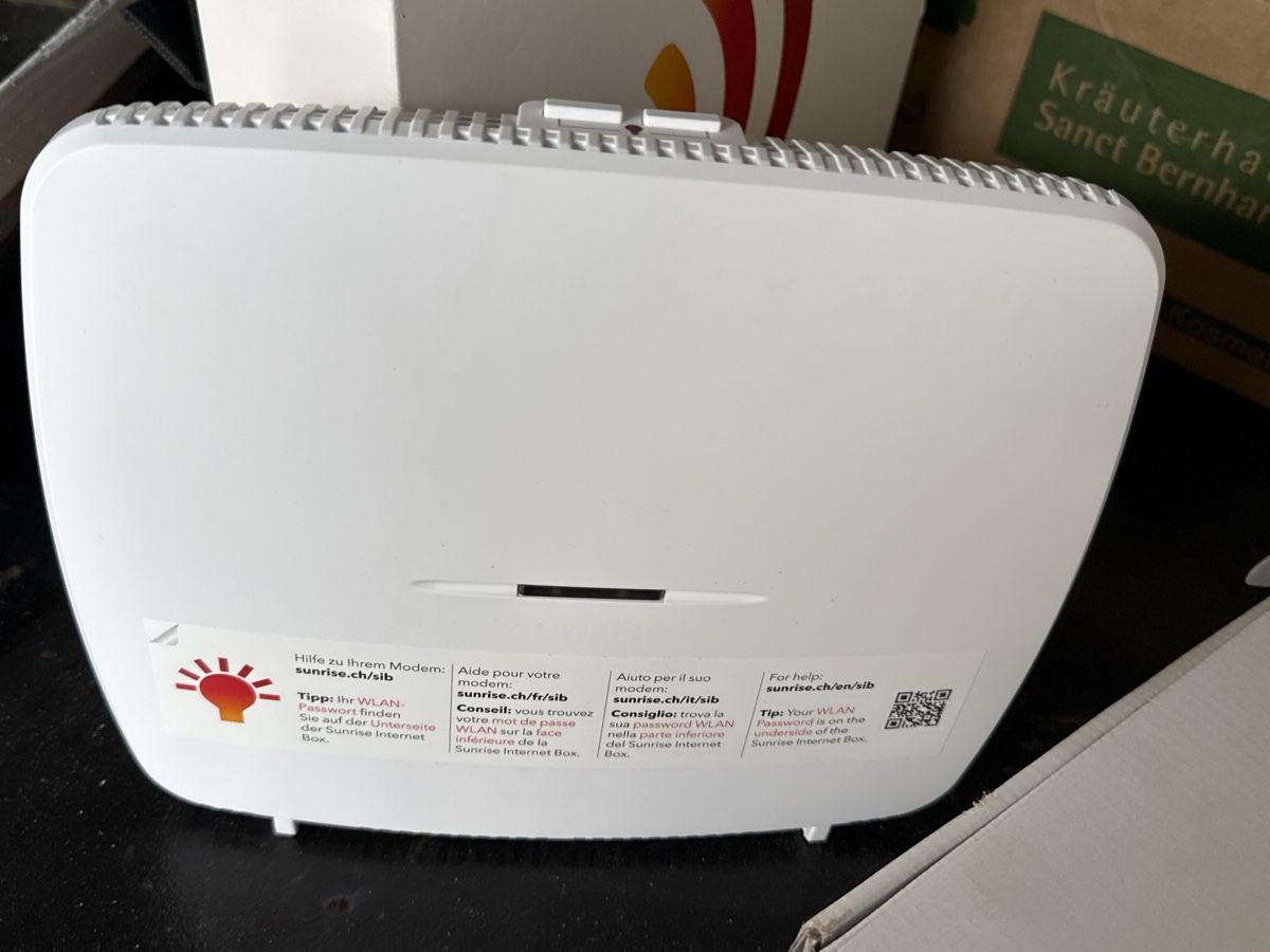 Sunrise Modem & Router: Sunrise Internet Box Neu – Nuovo e nell'imballaggio originale da Amriswil venduto da used2use 3