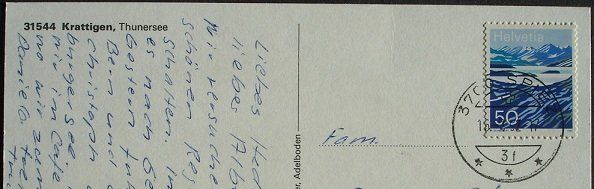 Cartoline postali: KRATTIGEN Thunersee – Usato da Jona venduto da philajona 1