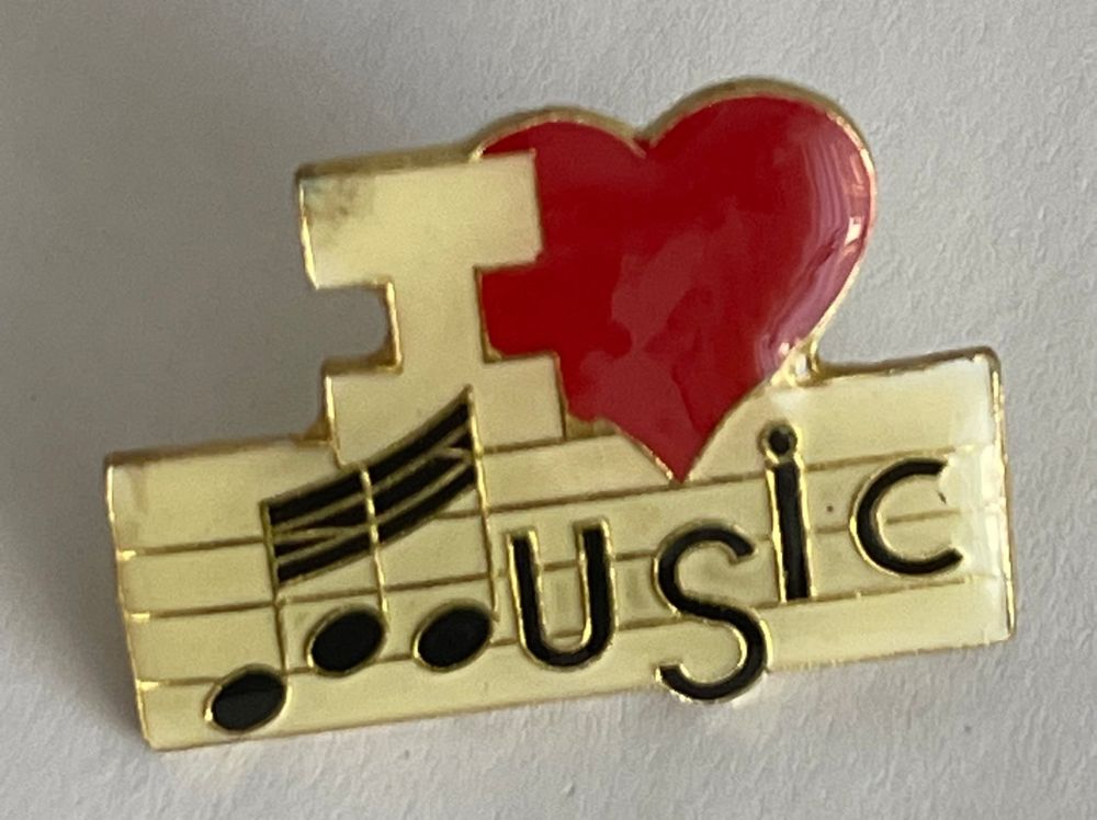 I Love Music-Pin | Kaufen auf Ricardo