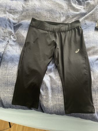 Asics Laufhose 3/4 Damen, Schwarz grösse M
