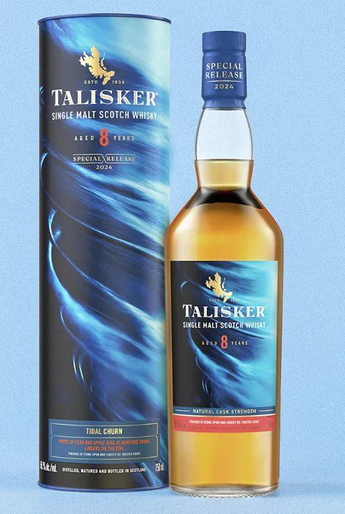 Talisker Spirituosen: Talisker 8 Years Old Tidal Churn Release 2024 – Neu und originalverpackt aus Reinach AG von Aliator