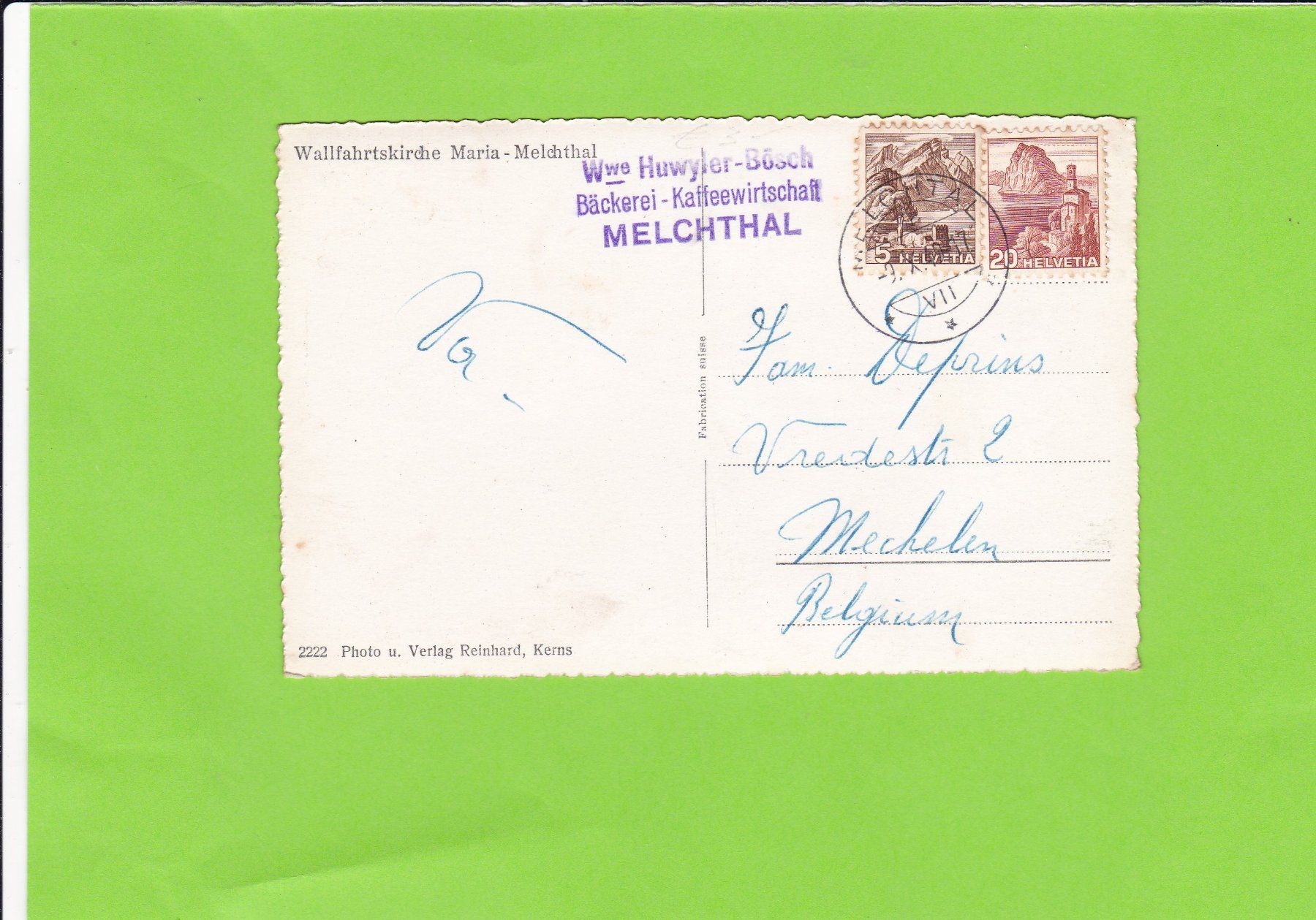 Cartoline postali: Wallfahrtskirche Maria-Melchthal – Usato da St. Peterzell venduto da neckertal 1