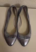 Varese Ballettschuhe Ballerinas blau metallic