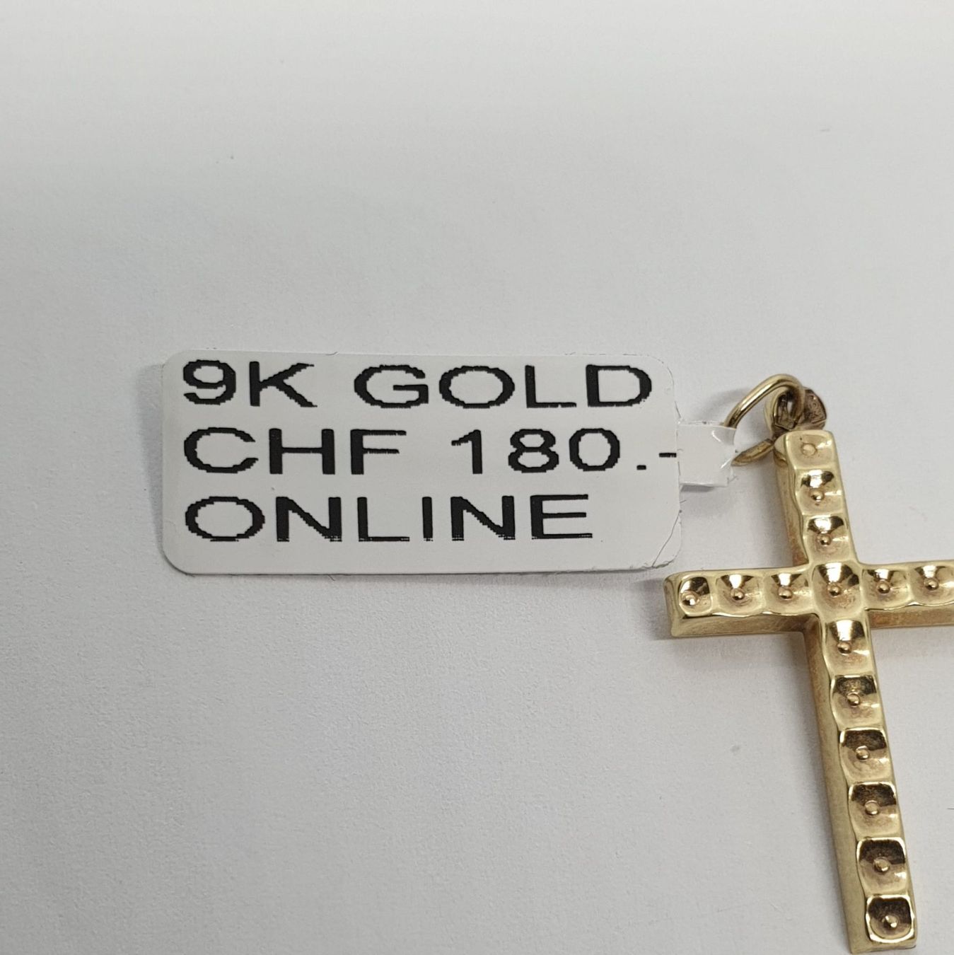 Ciondoli: Echt 9K Gold - Kreuz Anhänger – Usato da Luzern venduto da Goldhaus-Luzern 1