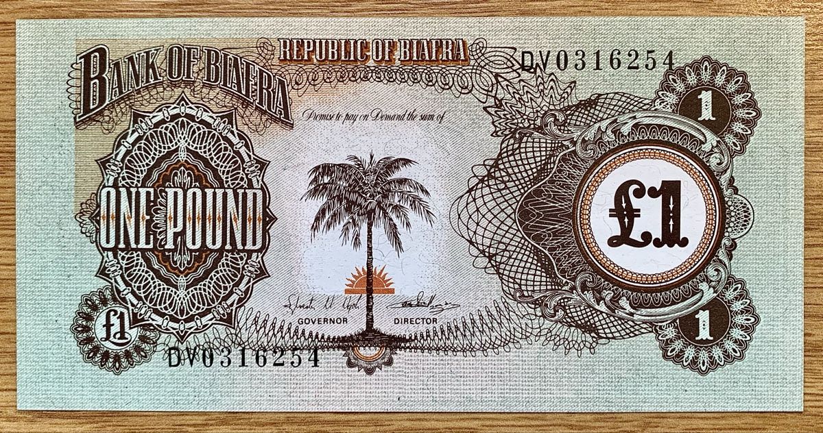 Banknoten: 1 Pound Biafra 1968!!! UNC!!! – Neu (gemäss Beschreibung) aus Oberentfelden von NunoLouro
