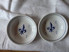 Vintage Porzellan Schale Pornic France Fleur de Lys