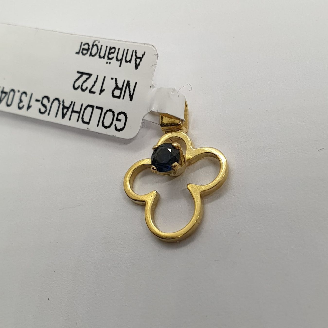 Ciondoli: Echt 18K Gold - Saphir Anhänger – Usato da Luzern venduto da Luzern-Goldhaus 1