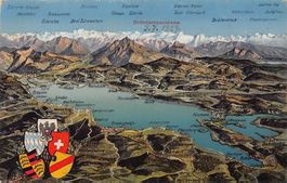 VOGELSCHAU: Bodenseepanorama, um 1920