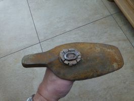 Antiker Hammer mit Holzstiel gewogen 1672 Gramm