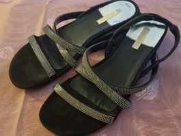 Sandalen Damen schwarz corolblue FIRENZE VERO CUOIO Gr.37!