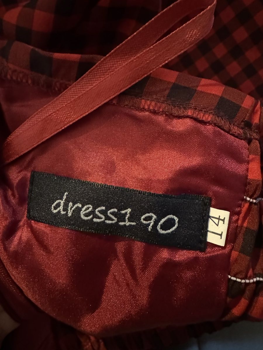 Vestiti: Rotes Kleid mit Karomuster – Usato da Aarau venduto da faXse 3