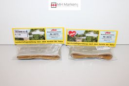 Heki 6573 (2x) Fahrbahndecke 1m für Spur N mit OVP