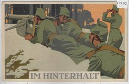 Armee Suisse - Im Hinterhalt - Litho