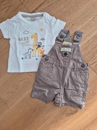 Latzhose mit TShirt; Gr. 62