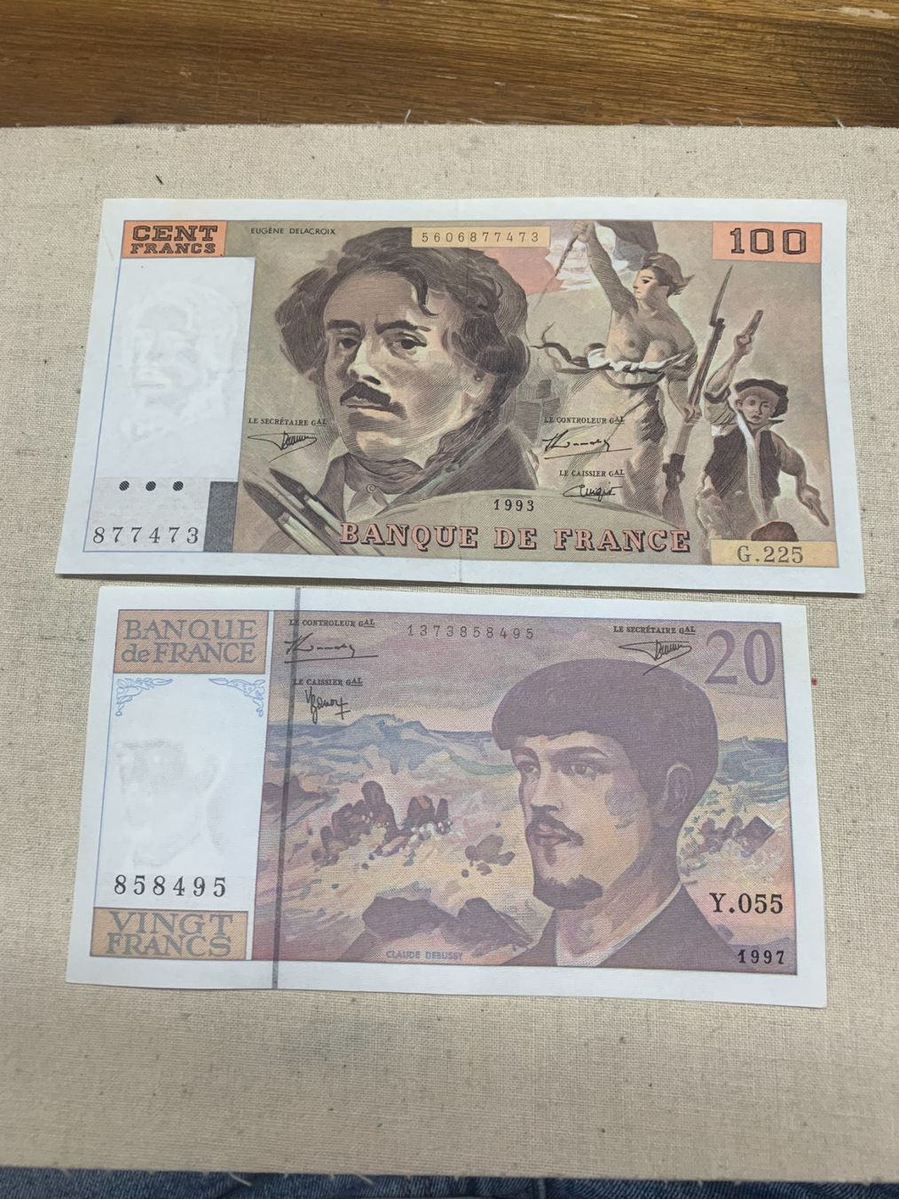 Banconote: Banque de France - 100 e 20 francs – Usato da Sorengo venduto da 74in