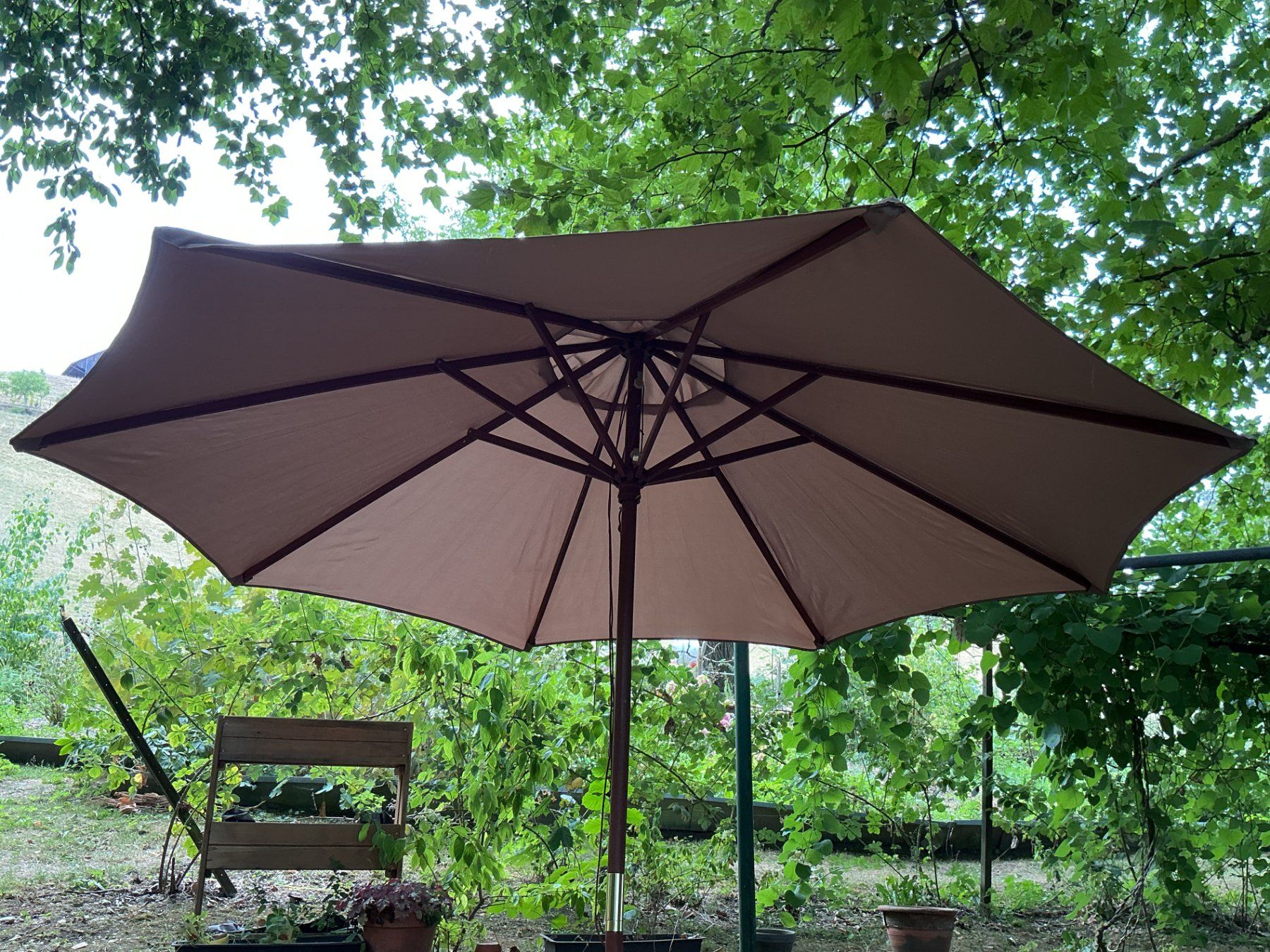 Sonnenschirme: SONNENSCHIRM Sandbeige – Neu (gemäss Beschreibung) aus Richterswil von Restwert_Richterswil 3