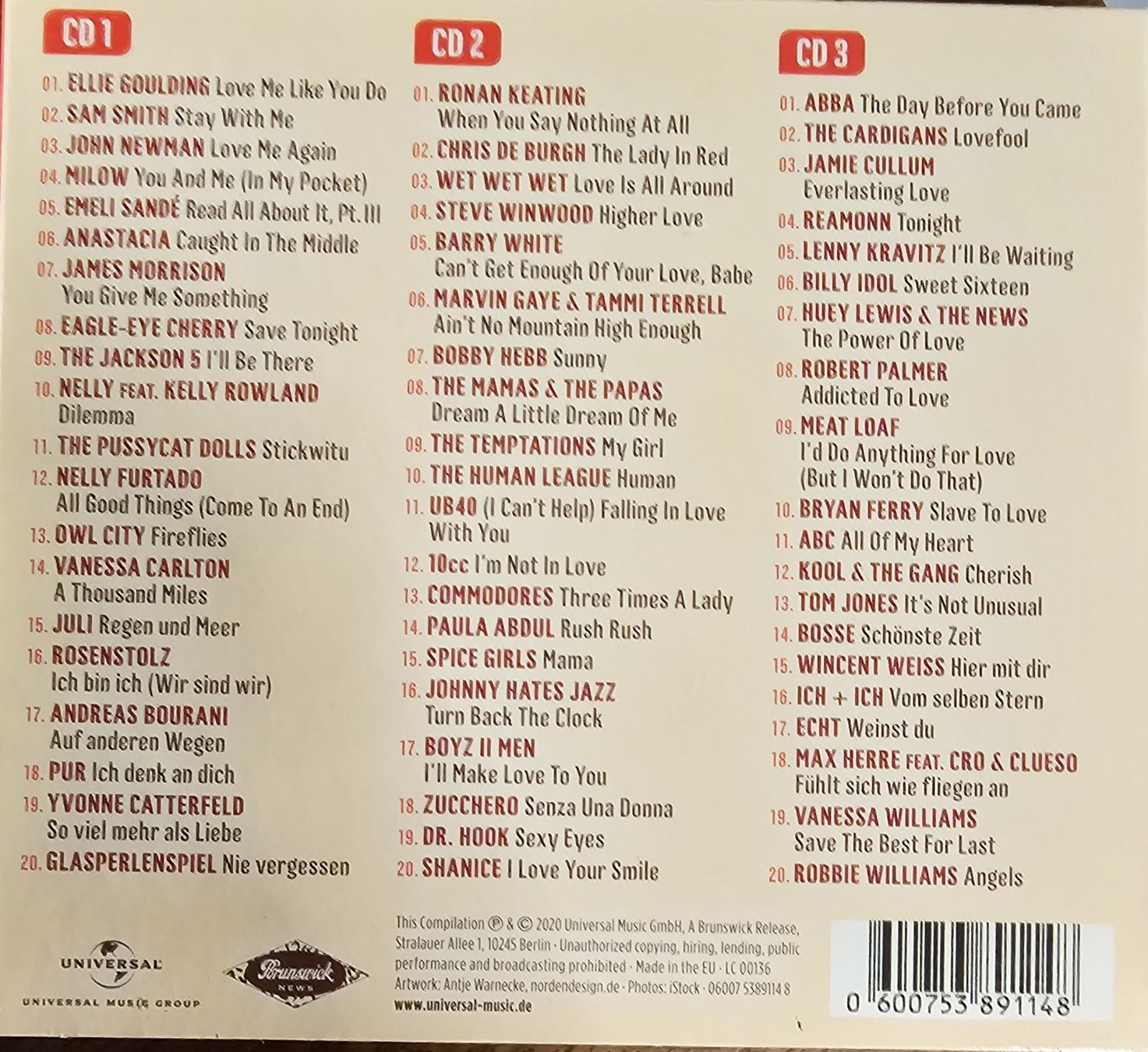 CD: Various - 60 Love Songs – Usato da Wahlen b. Laufen venduto da Cg10 1