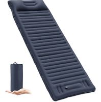 Matelas de Camping Gonflant avec oreillers et Pompe à Pied