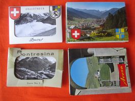 Souvenir Postkartenalbum  Graubünden