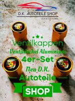Porsche Ventilkappen Ventildeckel 4er Set Aluminium in Gold