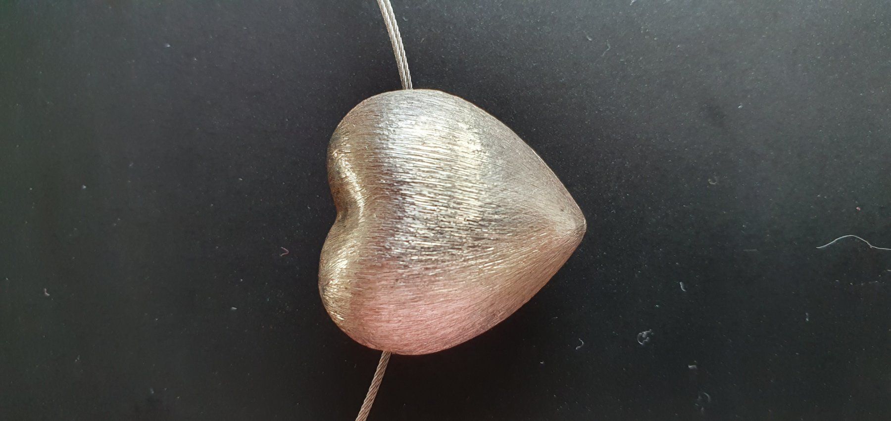 Catenine: Kette mit Herzanhänger, silberfarben – Usato da Thalwil venduto da pastler 2