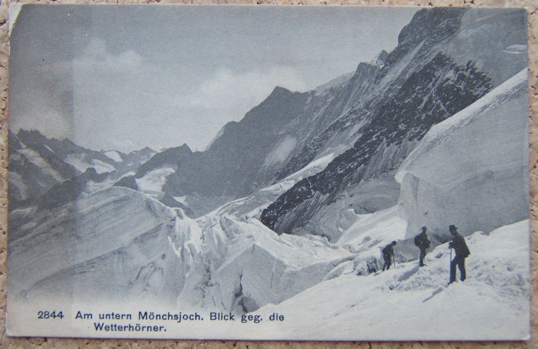 Cartoline postali: AK AM UNTERN MÖNCHSJOCH - BERGSTEIGER – Nuovo (secondo la descrizione) da Brunnen venduto da Nonne04